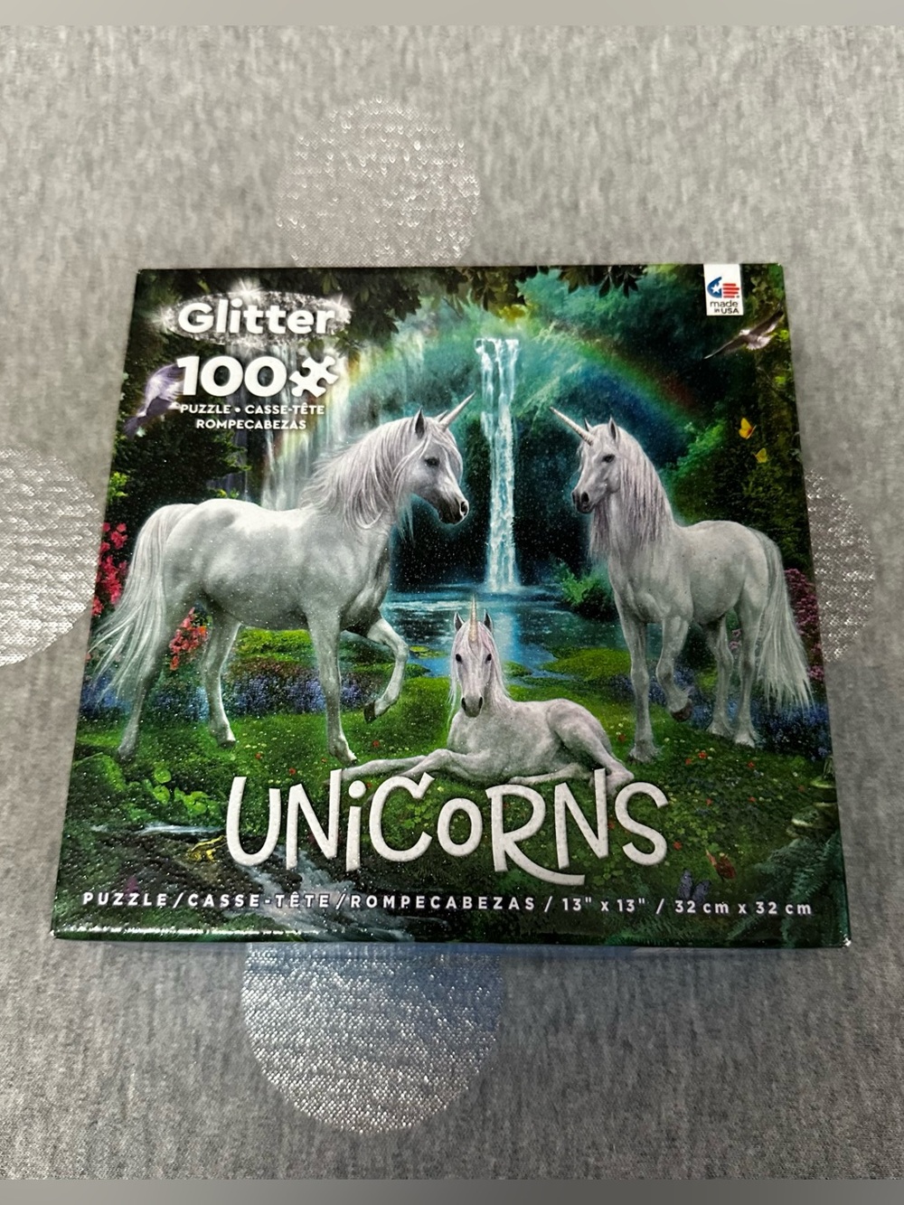 5 for $15! Glitter Unicorns 100 Piece Puzzle